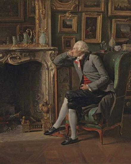 Henri-Pierre Danloux The Baron de Besenval in his Study France oil painting art